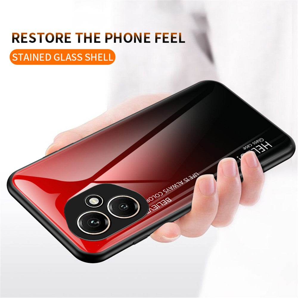 For Honor 400 5G (Global) Case Anti-Scratch Tempered Glass + PC + TPU Phone Cover