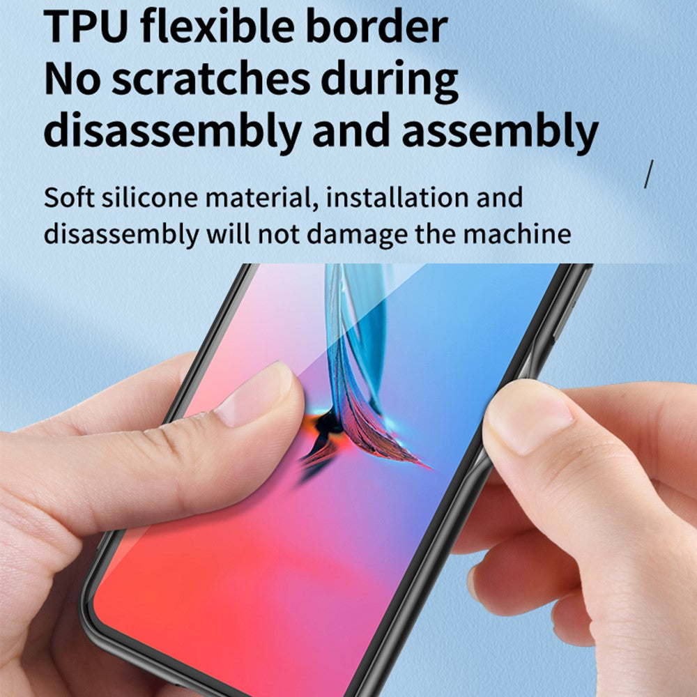 Honor 400 5G (Global) Handyhülle – Aus TPU & gehärtetem Glas, mit Blumenmuster