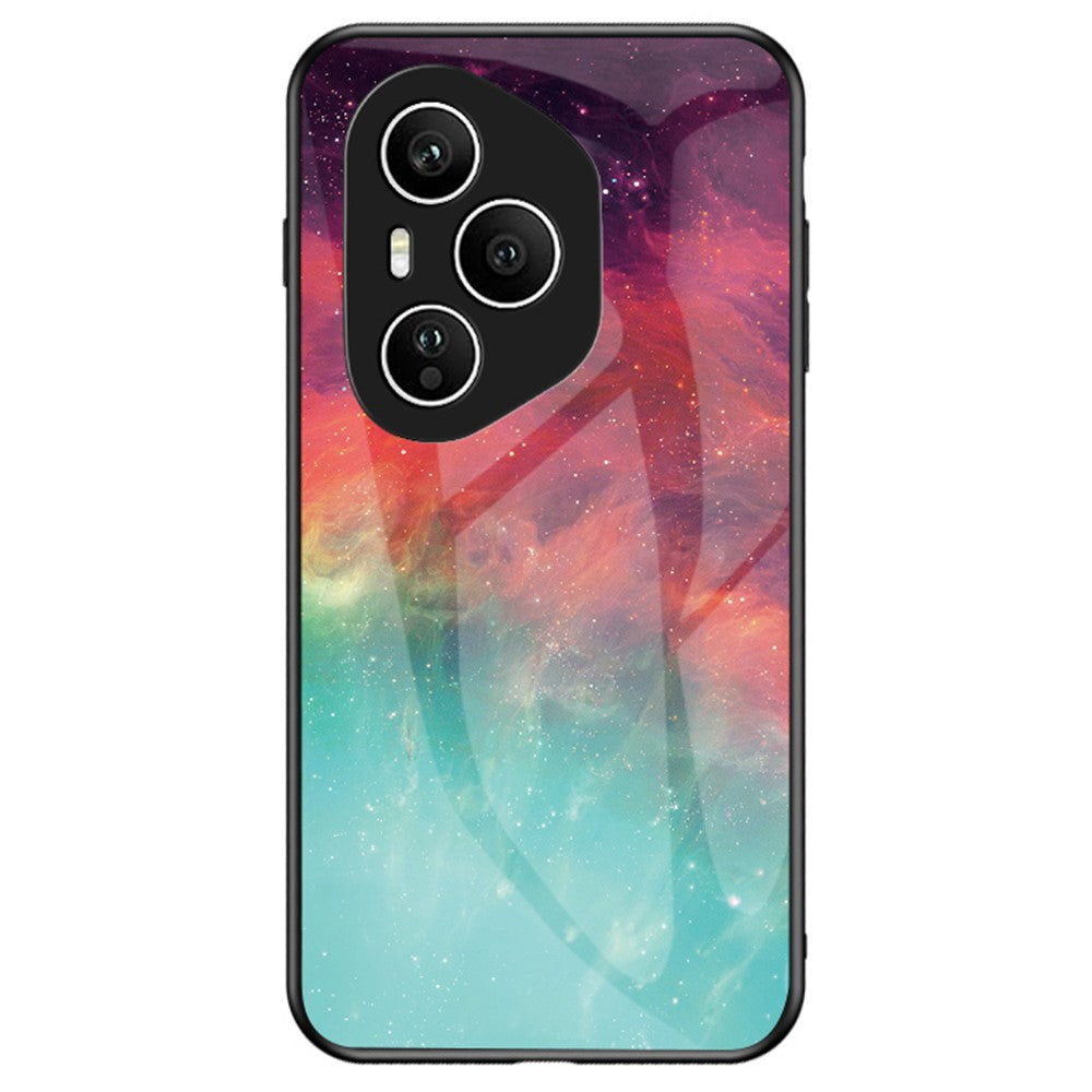 For Honor 400 Pro 5G (Global) Case Starry Sky Pattern Tempered Glass Phone Cover