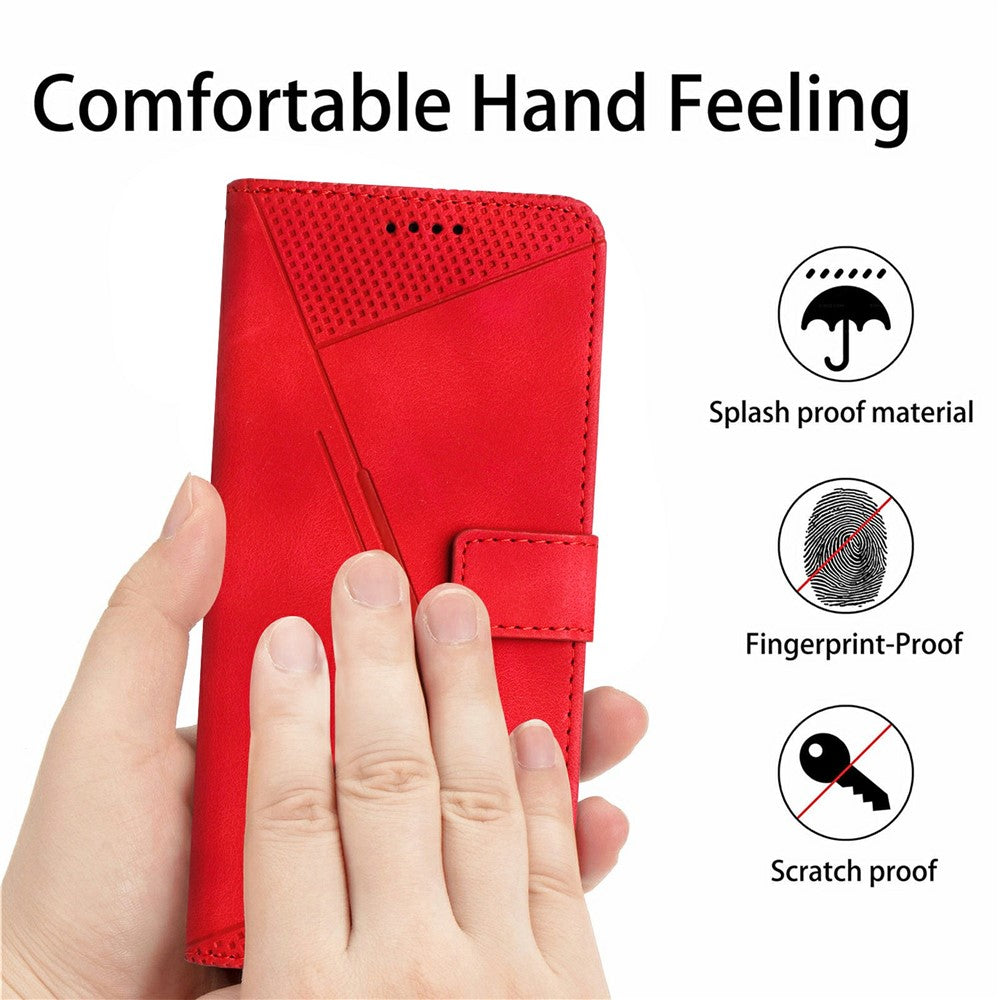 Leather Case for Honor 400 Pro 5G (Global) Imprinted Triangle Phone Cover