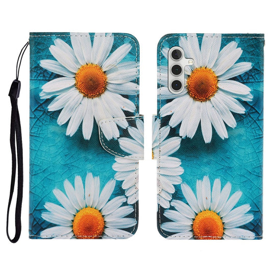 Galaxy A56 5G Wallet-Hülle – Musterdruck, mit Ständer & Riemen
