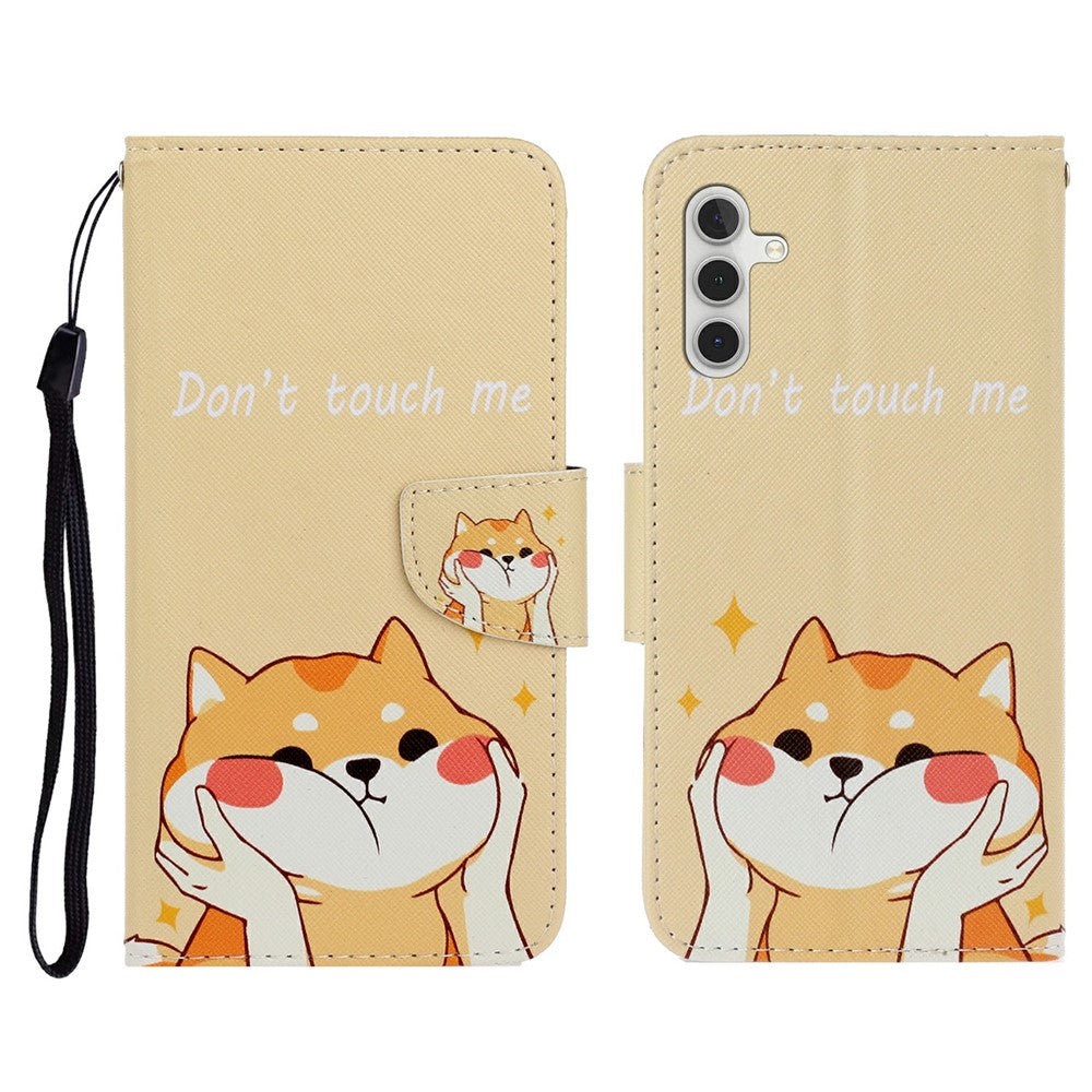 Galaxy A56 5G Wallet-Hülle – Musterdruck, mit Ständer & Riemen