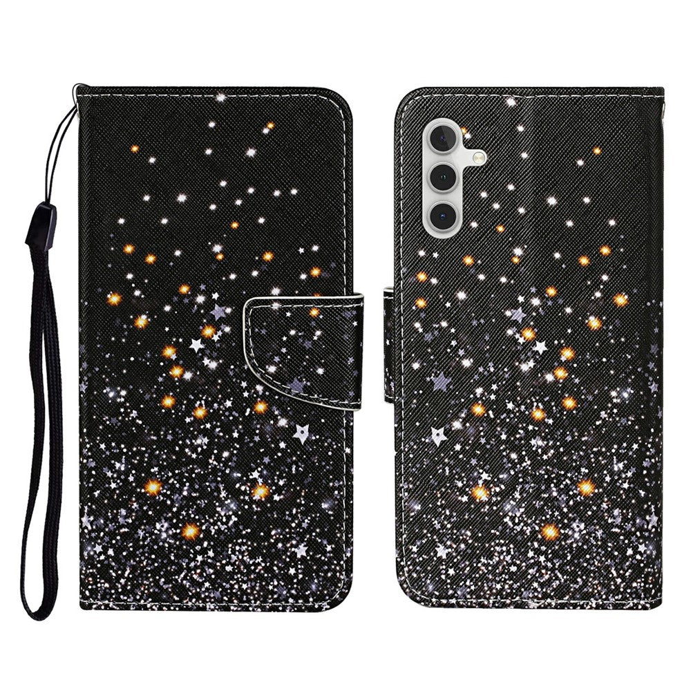 Galaxy A56 5G Wallet-Hülle – Musterdruck, mit Ständer & Riemen