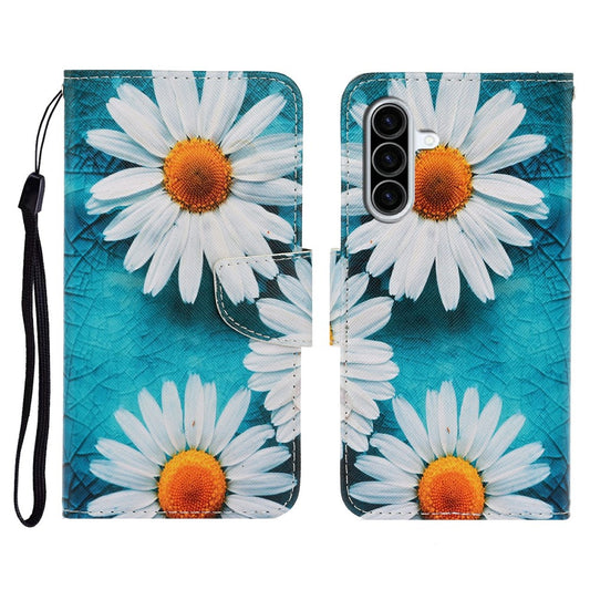 Galaxy A36 5G Wallet-Hülle – Musterdruck, mit Ständer & Riemen