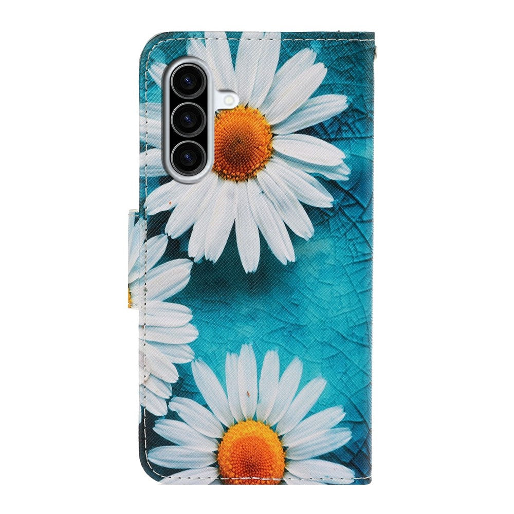 Galaxy A36 5G Wallet-Hülle – Musterdruck, mit Ständer & Riemen