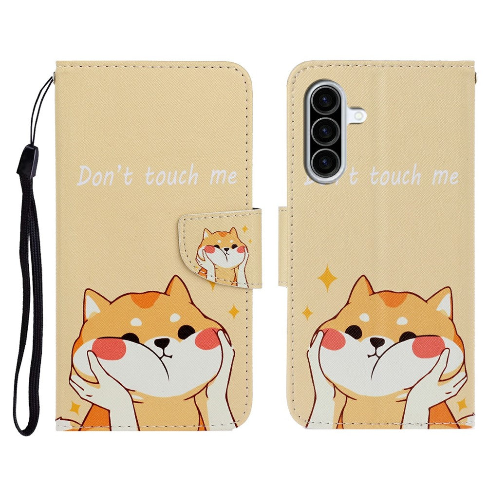 Galaxy A36 5G Wallet-Hülle – Musterdruck, mit Ständer & Riemen