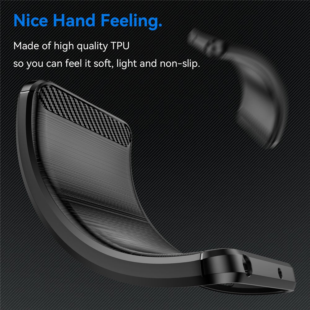 For Honor 400 5G (Global) Case Protective Phone Cover Carbon Fiber Texture Brushed