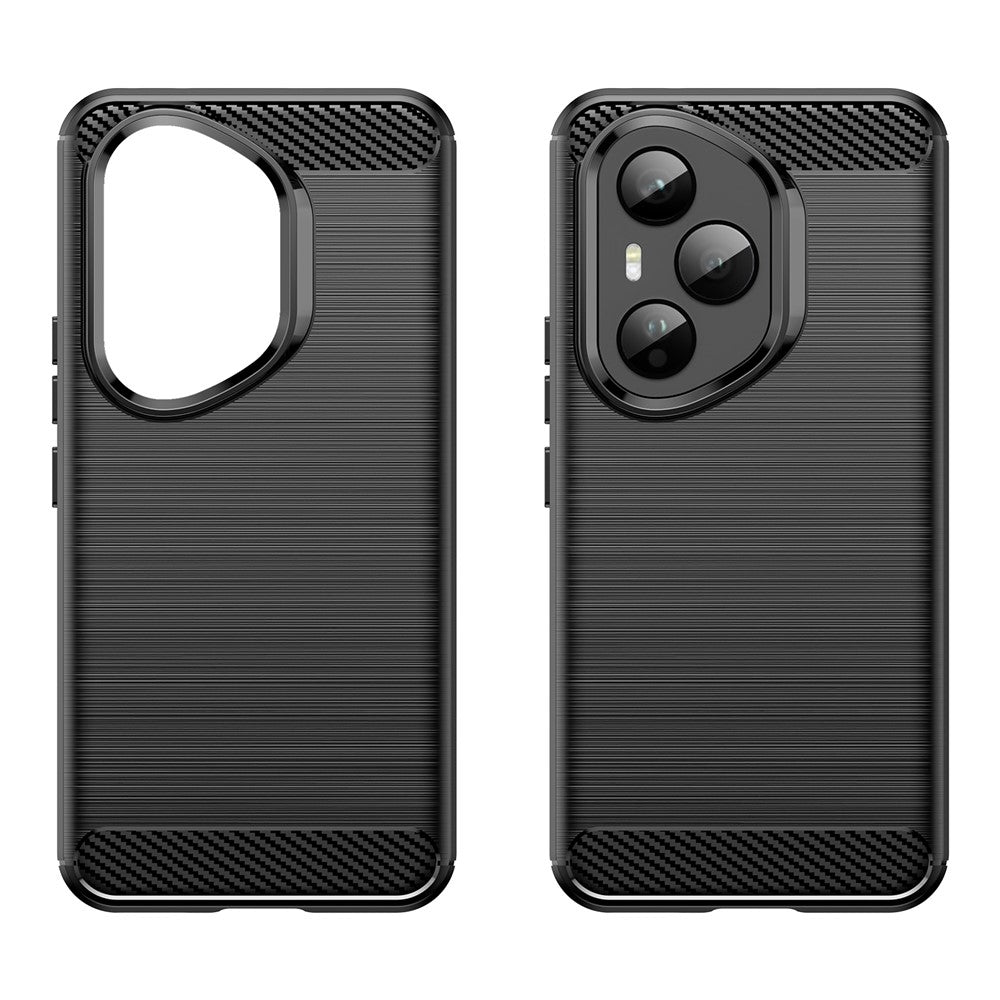 For Honor 400 Pro 5G (Global) Case Protective Phone Cover Carbon Fiber Texture Brushed