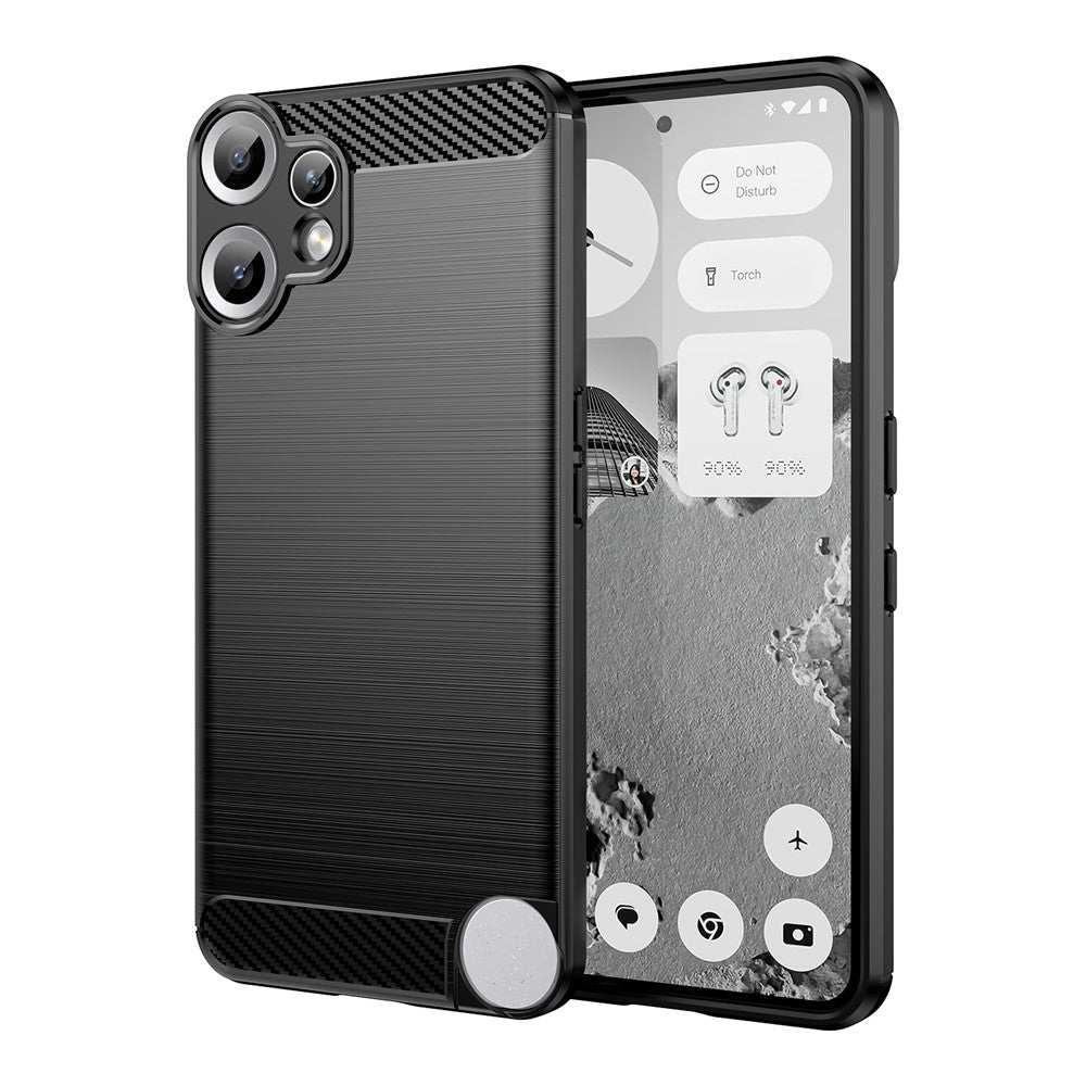 For Nothing CMF Phone 2 Pro Case Protective Phone Cover Carbon Fiber Texture Brushed
