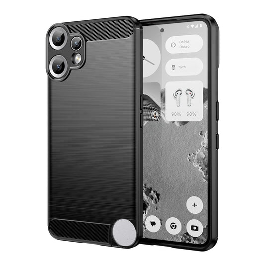For Nothing CMF Phone 2 Pro Case Protective Phone Cover Carbon Fiber Texture Brushed