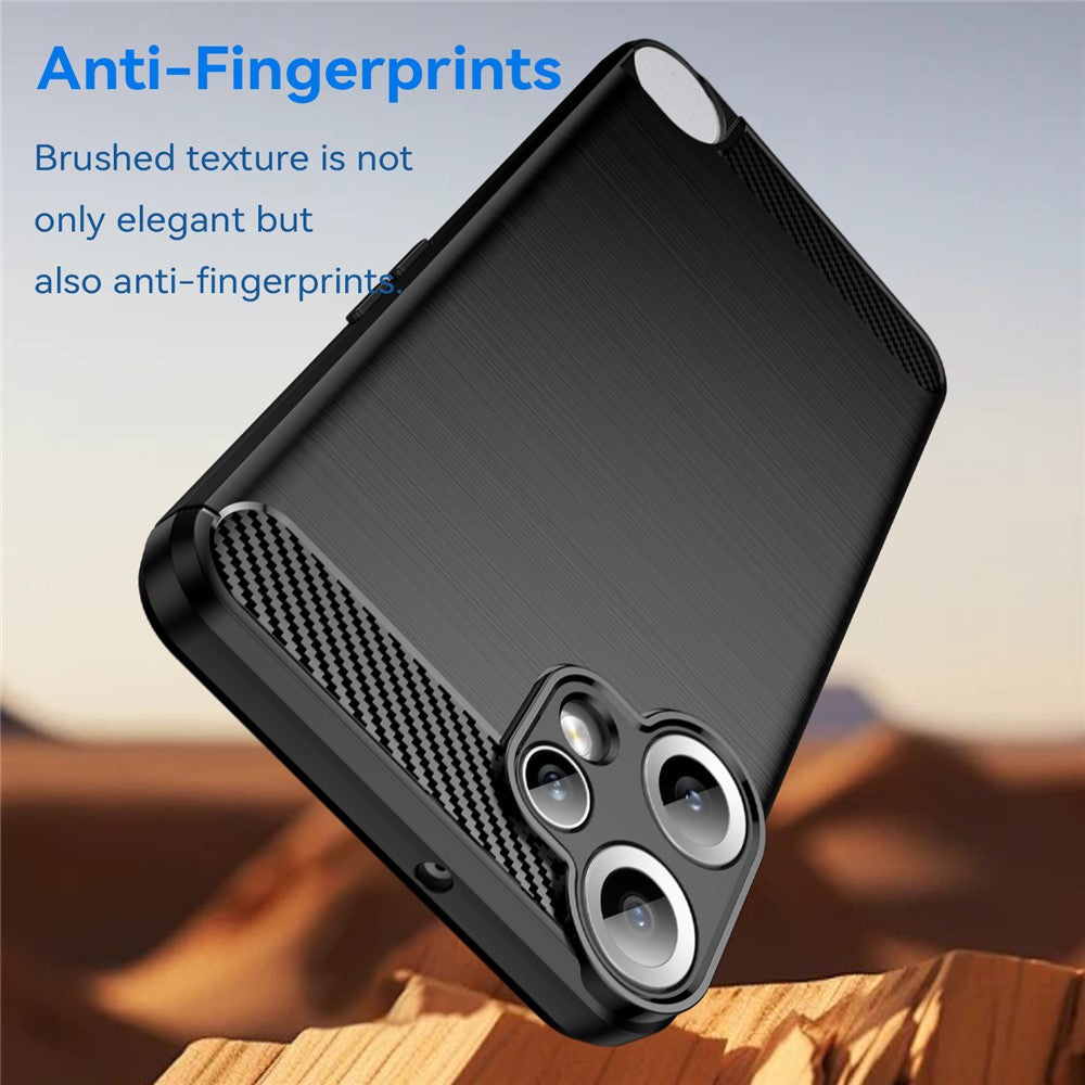 For Nothing CMF Phone 2 Pro Case Protective Phone Cover Carbon Fiber Texture Brushed