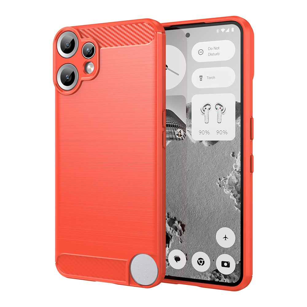 For Nothing CMF Phone 2 Pro Case Protective Phone Cover Carbon Fiber Texture Brushed