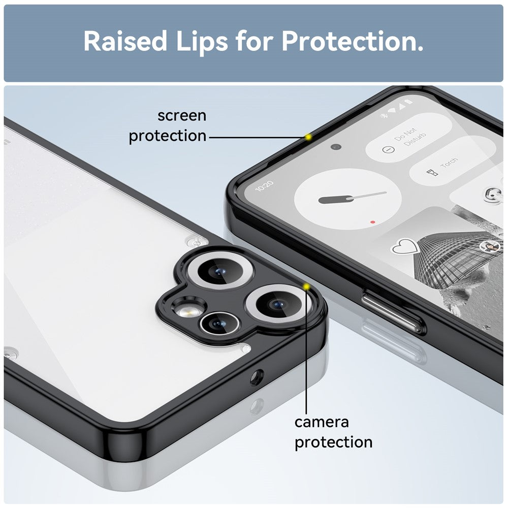 Nothing CMF Phone 2 Pro Transparente Handyhülle – Stoßfeste Rückseite, aus TPU & Acryl