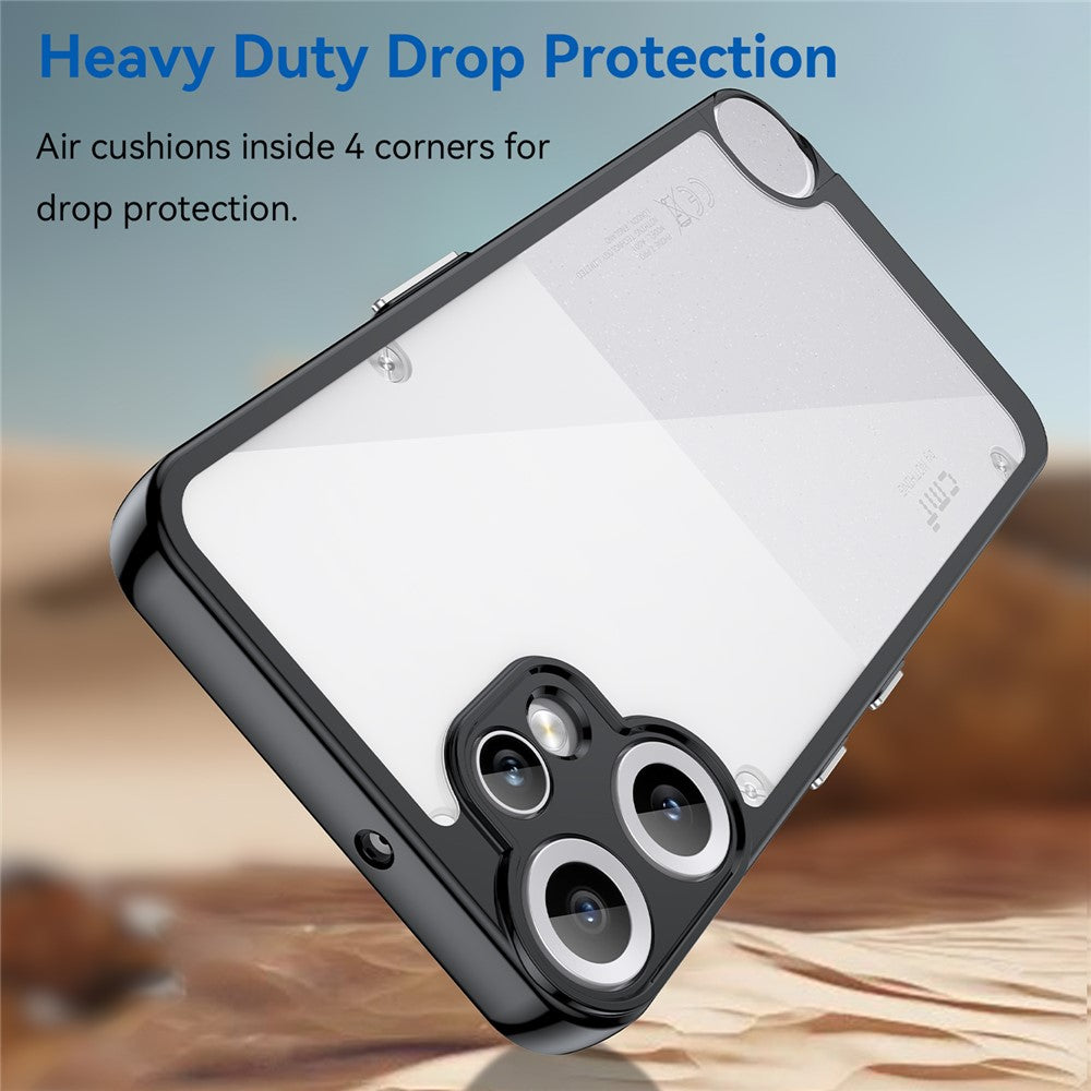 Nothing CMF Phone 2 Pro Transparente Handyhülle – Stoßfeste Rückseite, aus TPU & Acryl