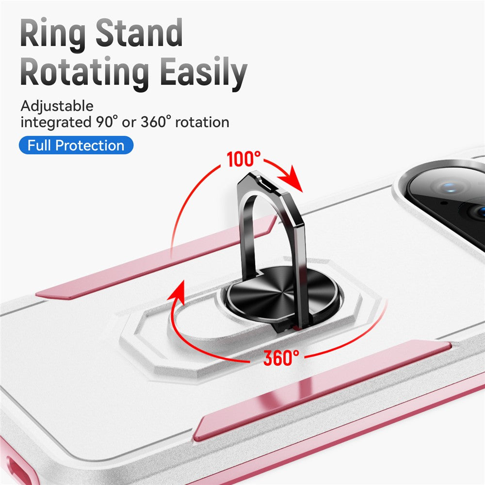 Pixel 10 / 10 Pro Schutzhülle – mit 360° Ring-Ständer & Militärschutz