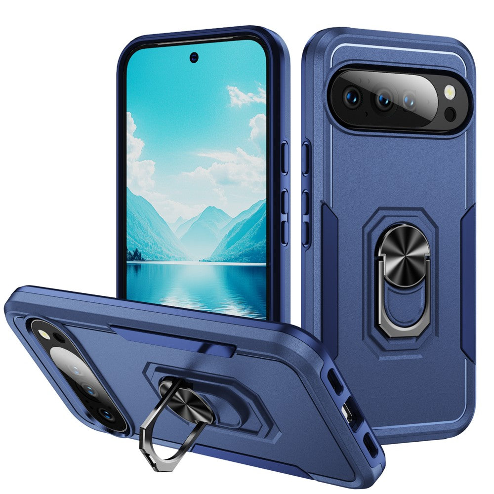 Pixel 10 / 10 Pro Schutzhülle – mit 360° Ring-Ständer & Militärschutz