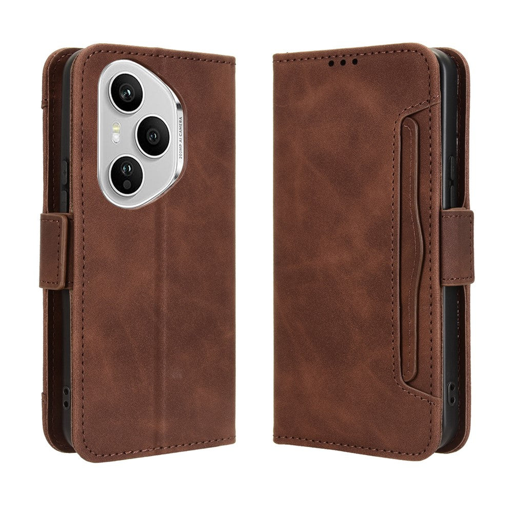 For Honor 400 Pro 5G (Global) Leather Case Phone Wallet Cover with Multiple Card Slots