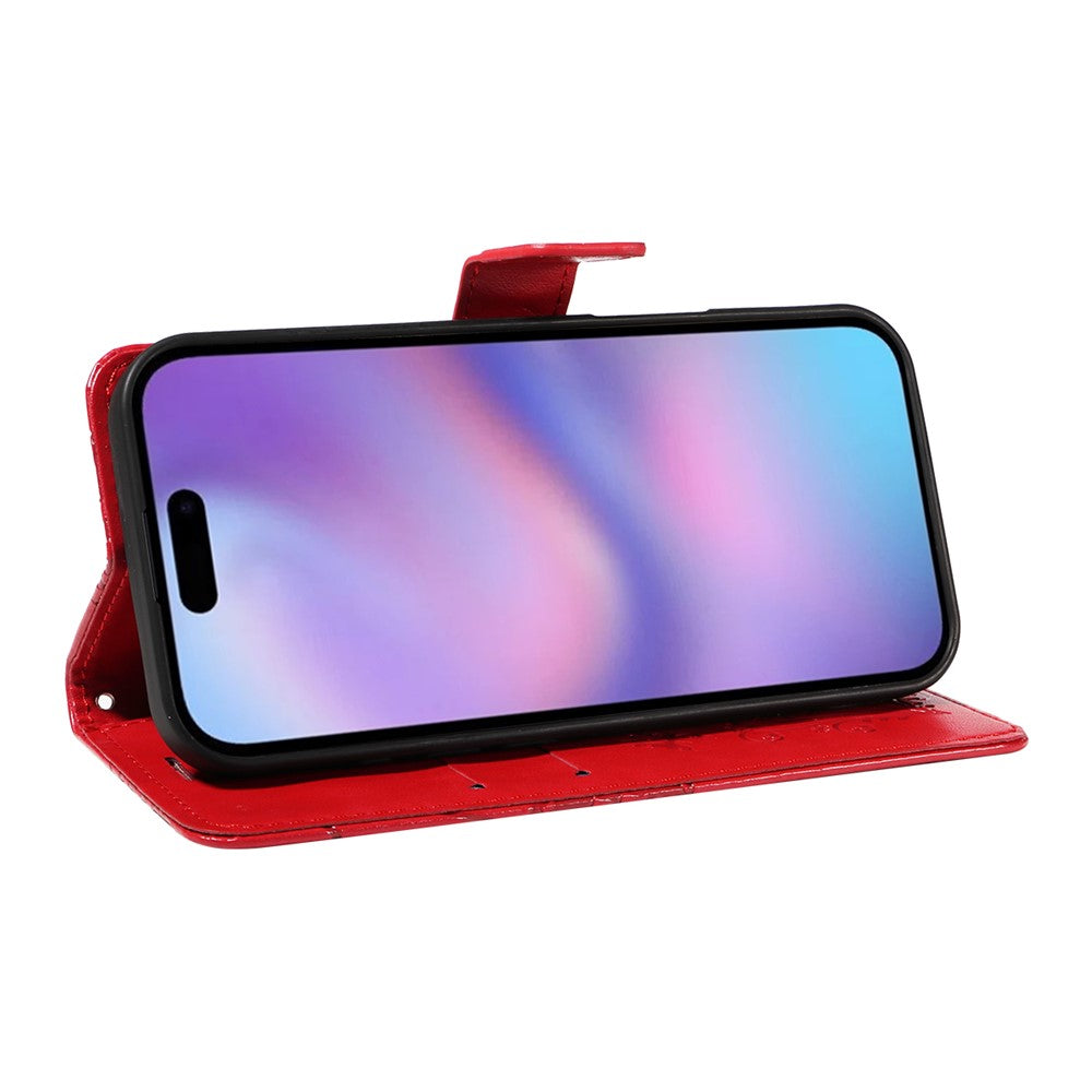 iPhone 17 Wallet-Hülle – Schmetterling Aufgedruckt & Mit Ständer und Riemen