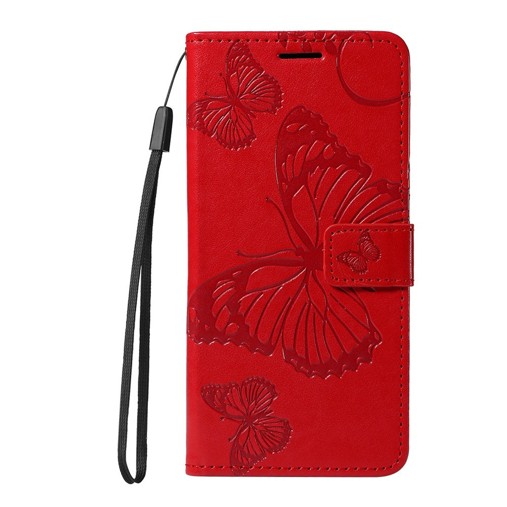 iPhone 17 Wallet-Hülle – Schmetterling Aufgedruckt & Mit Ständer und Riemen