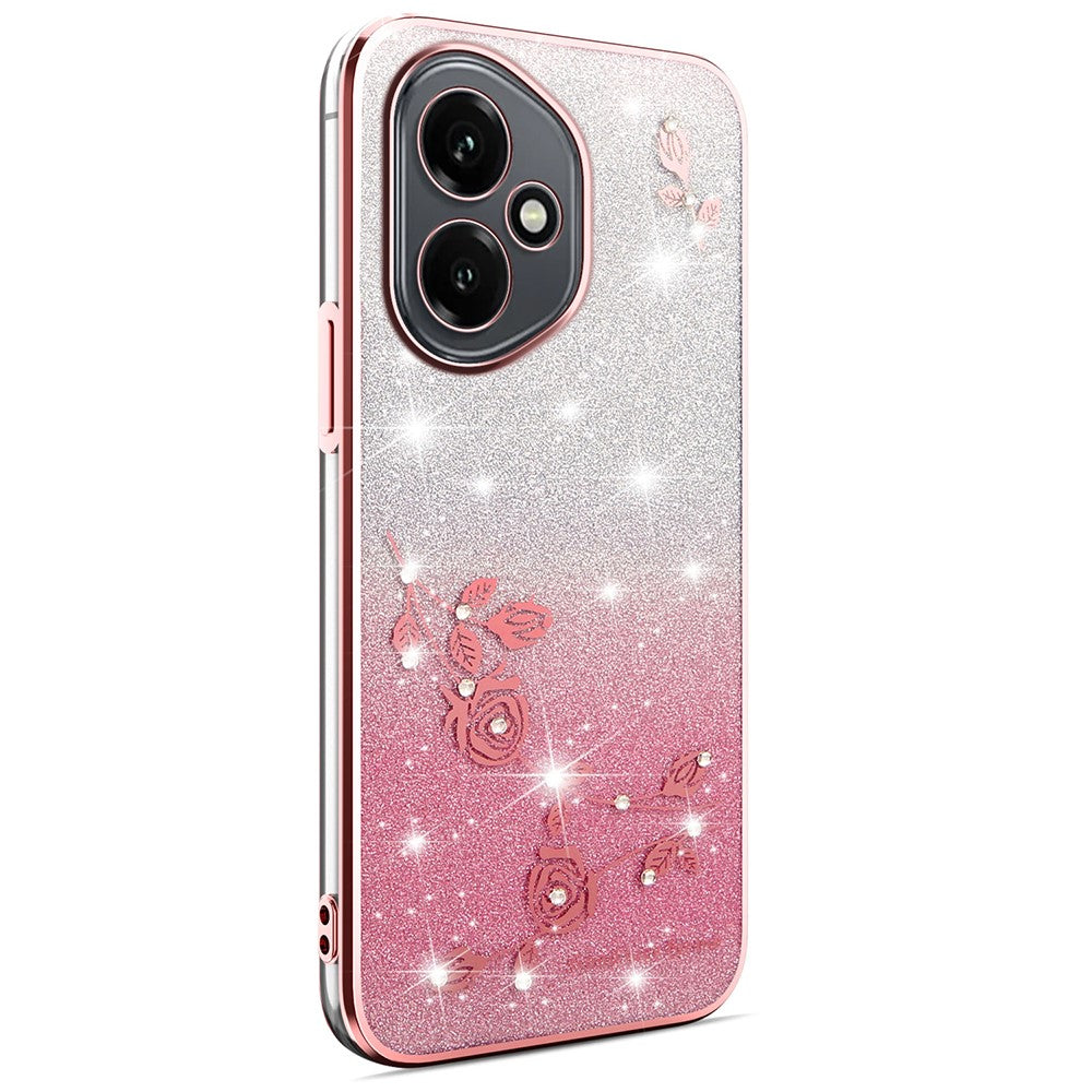 KADEM For Honor 400 5G (Global) Case Flower TPU Flexible Gradient Phone Cover