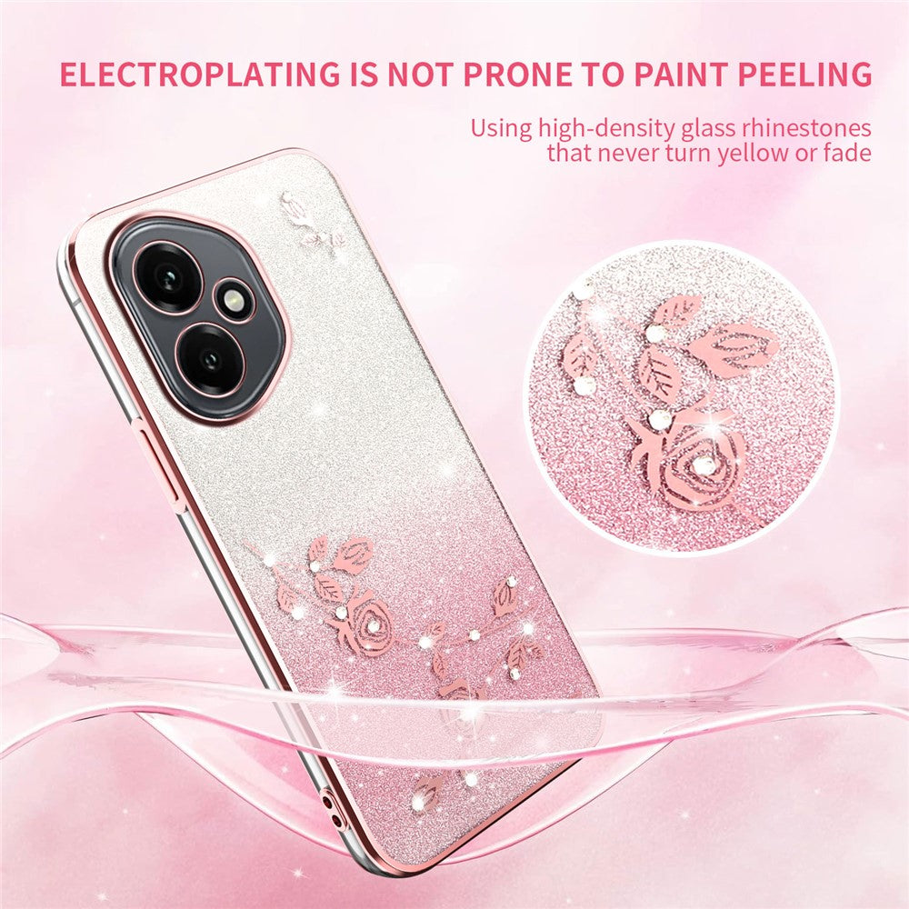 KADEM For Honor 400 5G (Global) Case Flower TPU Flexible Gradient Phone Cover