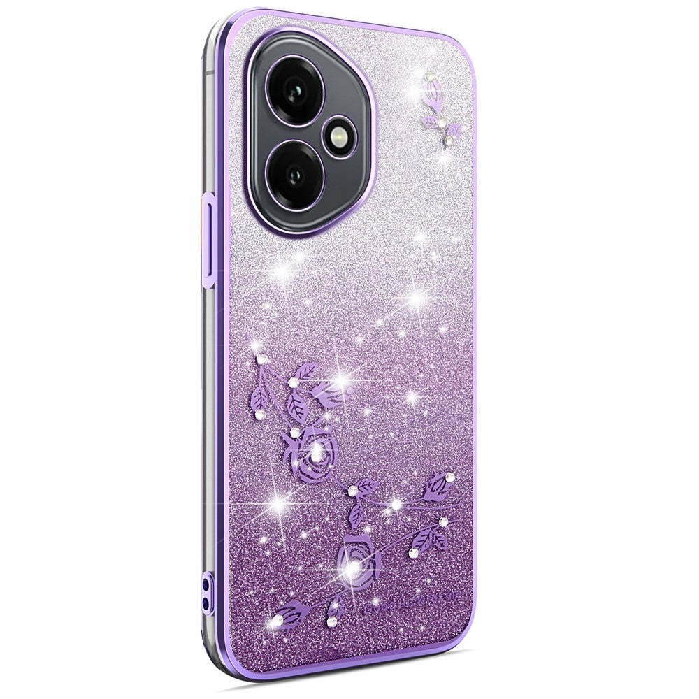 KADEM For Honor 400 5G (Global) Case Flower TPU Flexible Gradient Phone Cover