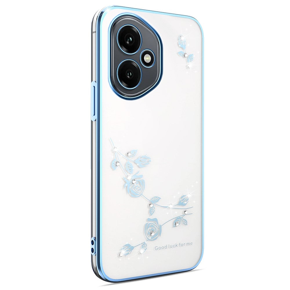 KADEM For Honor 400 5G (Global) Case Flower Rhinestone Decor TPU Phone Cover