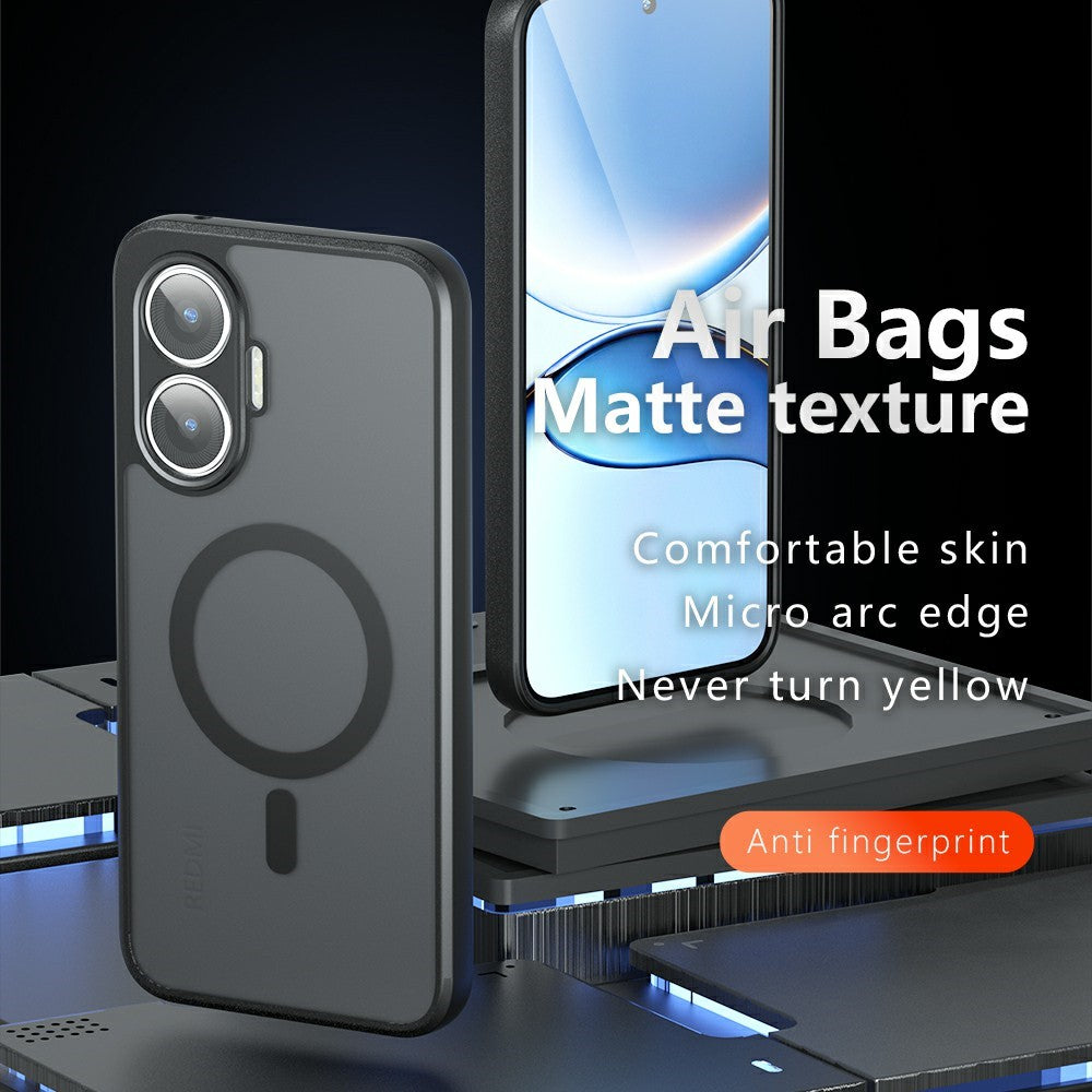 Matte Case for Xiaomi Poco F7 5G / Redmi Turbo 4 Pro 5G TPU + PC Skin Touch Phone Cover Magnetic Case