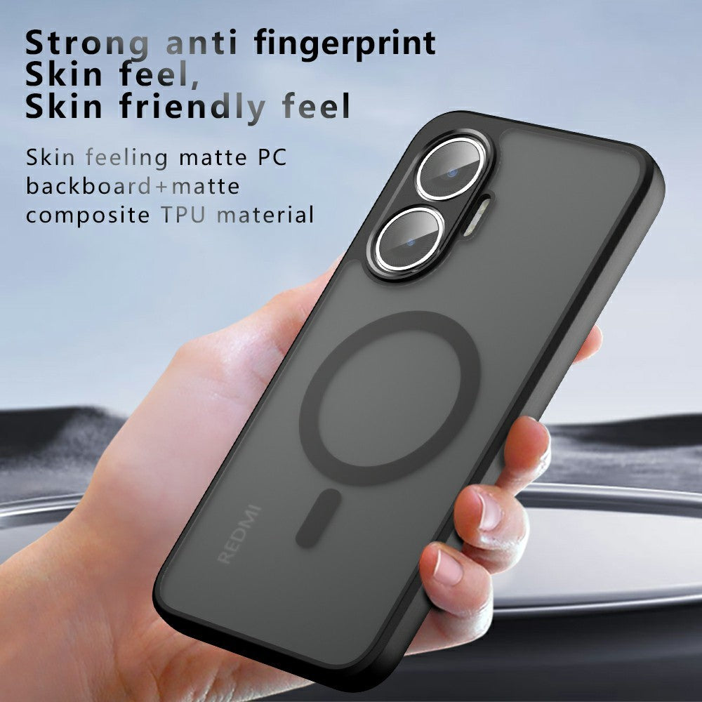 Matte Case for Xiaomi Poco F7 5G / Redmi Turbo 4 Pro 5G TPU + PC Skin Touch Phone Cover Magnetic Case