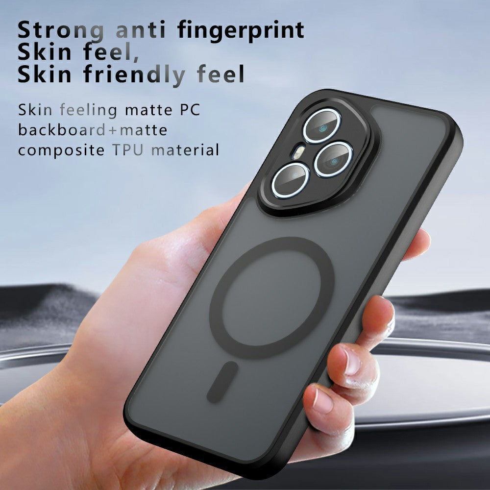 For Honor 400 Pro 5G (Global) Magnetic Case TPU+PC Matte Phone Cover