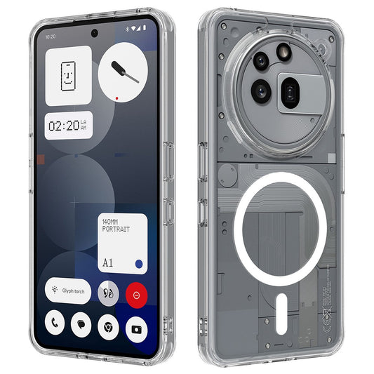 Nothing Phone (3a) Pro Transparente Handyhülle – Magnetisch, aus TPU- & Acryl-Rückseite