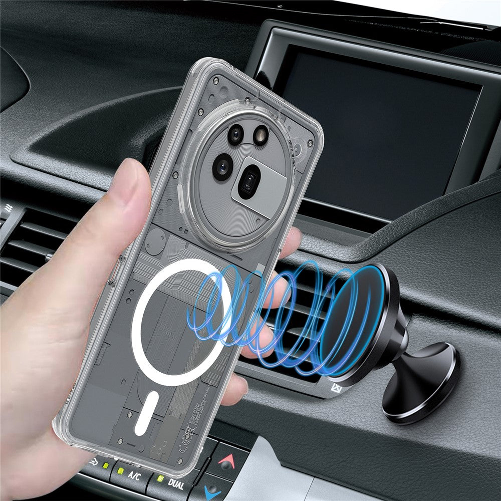 Nothing Phone (3a) Pro Transparente Handyhülle – Magnetisch, aus TPU- & Acryl-Rückseite