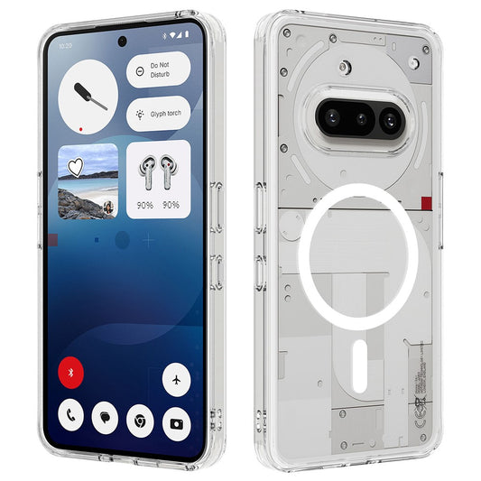 Nothing Phone (3a) Transparente Handyhülle – Magnetisch, aus TPU- & Acryl-Rückseite