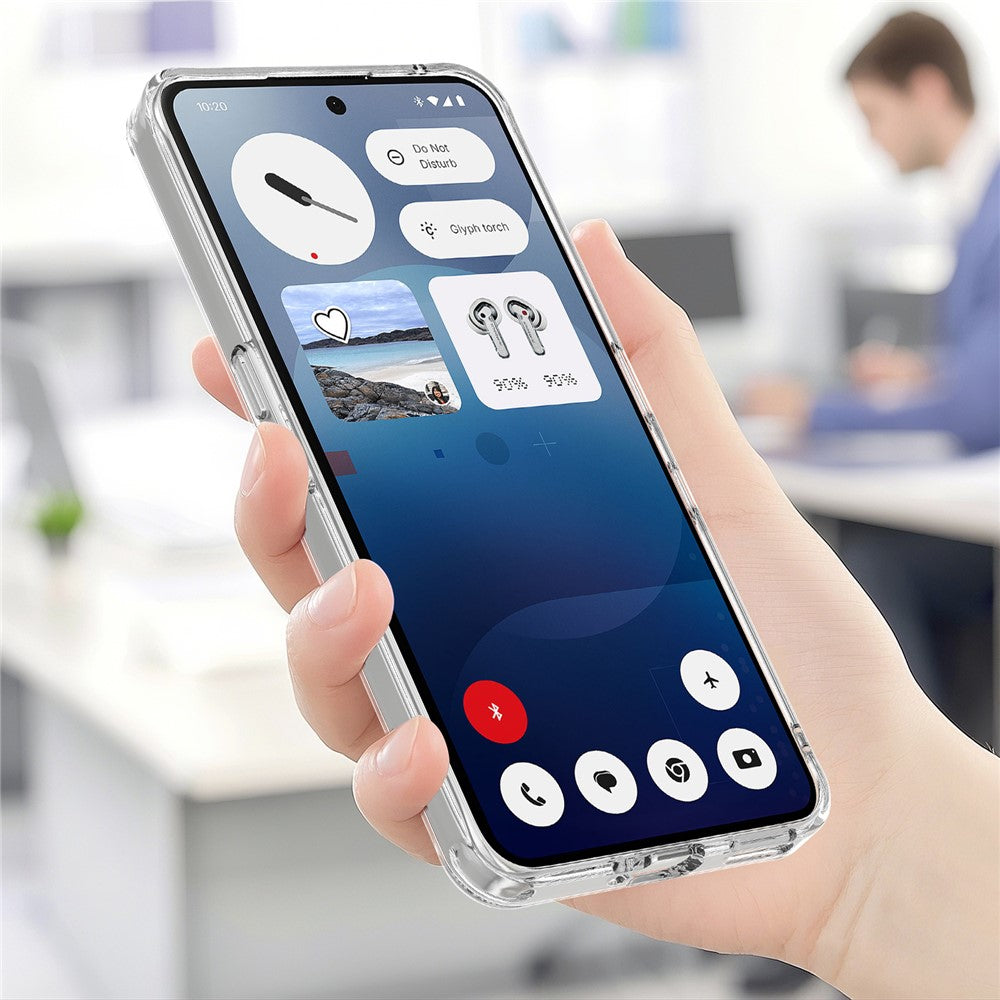 Nothing Phone (3a) Transparente Handyhülle – Magnetisch, aus TPU- & Acryl-Rückseite