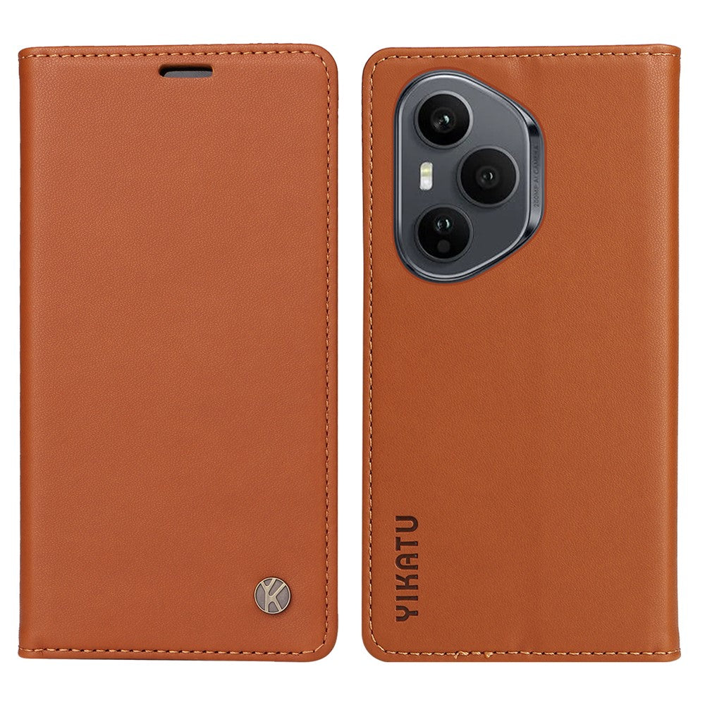 YIKATU For Honor 400 Pro 5G (Global) Phone Cases  Magnetic Closure PU Leather Mobile Cover