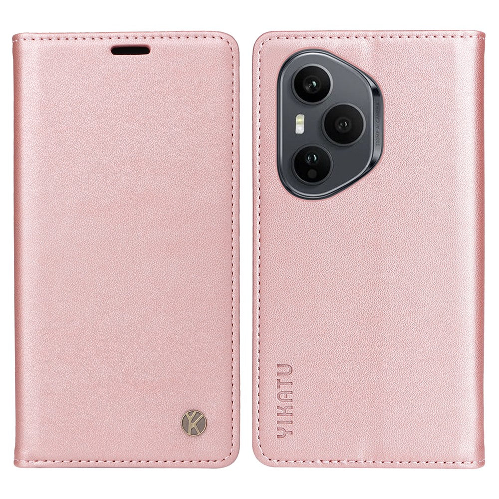 YIKATU For Honor 400 Pro 5G (Global) Phone Cases  Magnetic Closure PU Leather Mobile Cover