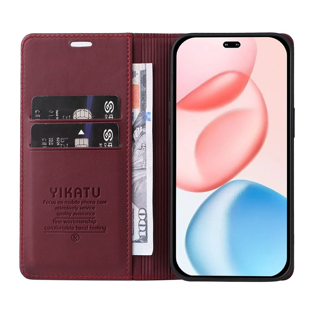 YIKATU For Honor 400 Pro 5G (Global) Phone Cases  Magnetic Closure PU Leather Mobile Cover