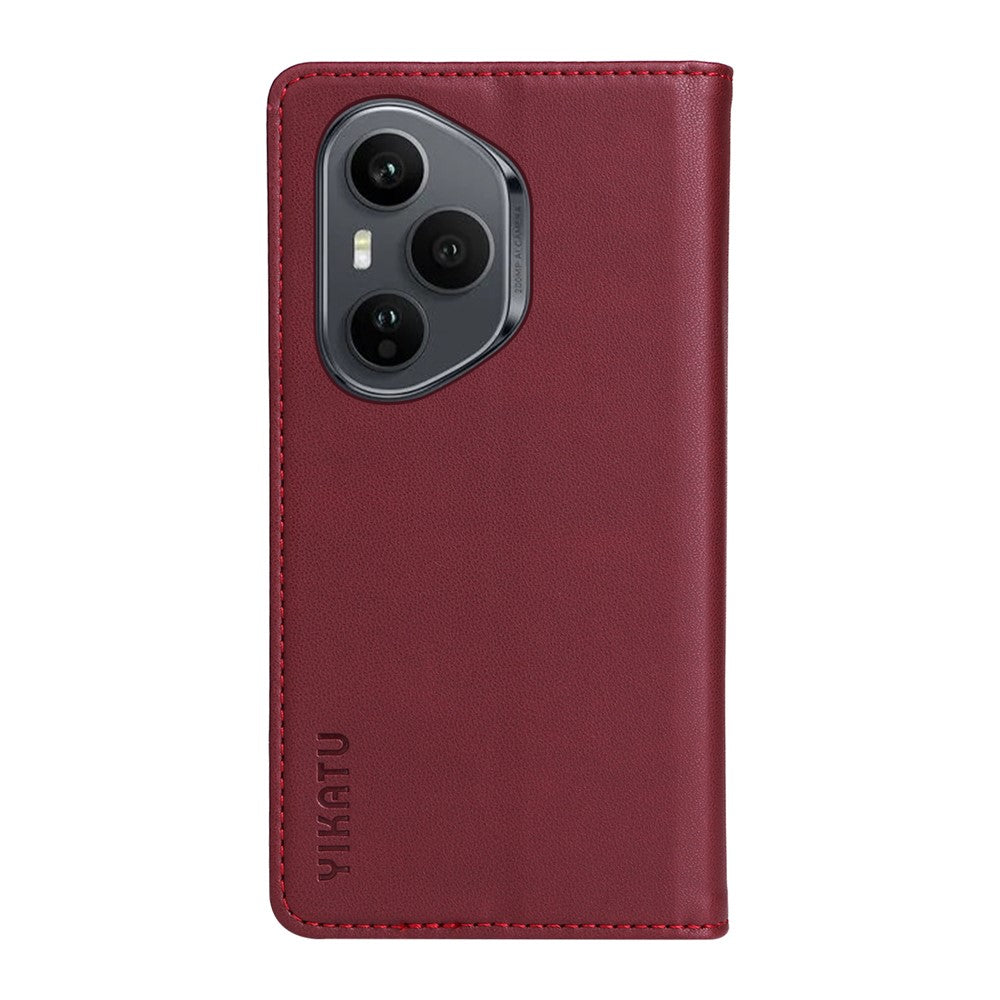 YIKATU For Honor 400 Pro 5G (Global) Phone Cases  Magnetic Closure PU Leather Mobile Cover