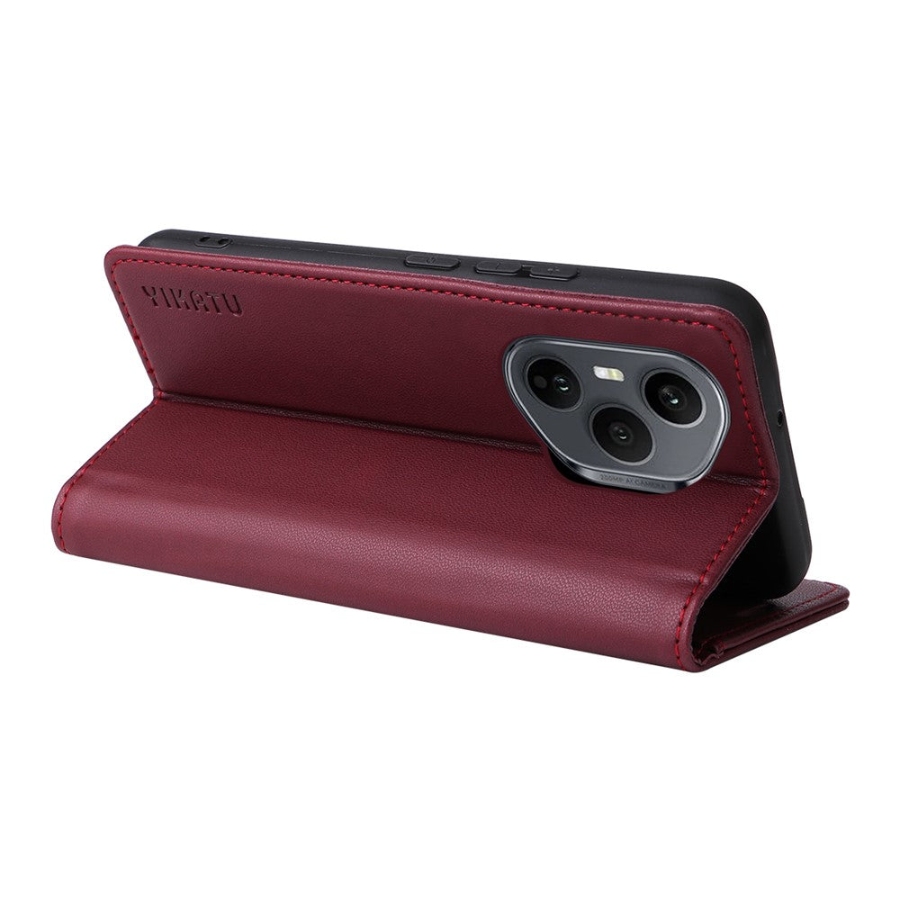 YIKATU For Honor 400 Pro 5G (Global) Phone Cases  Magnetic Closure PU Leather Mobile Cover