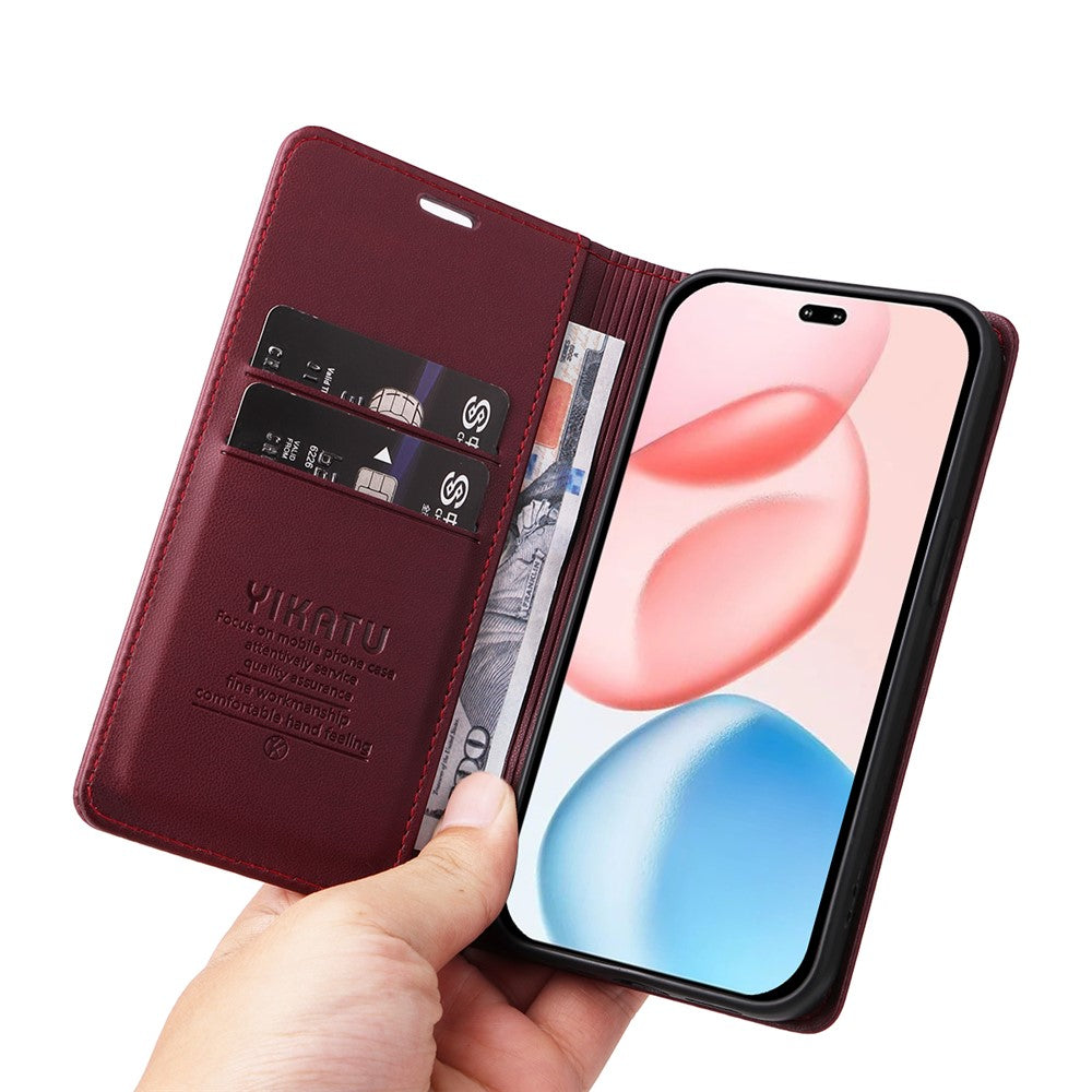 YIKATU For Honor 400 Pro 5G (Global) Phone Cases  Magnetic Closure PU Leather Mobile Cover