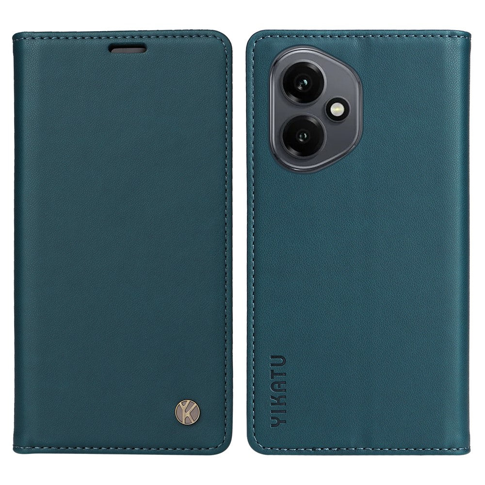 YIKATU For Honor 400 5G (Global) Phone Cases  Magnetic Closure PU Leather Mobile Cover