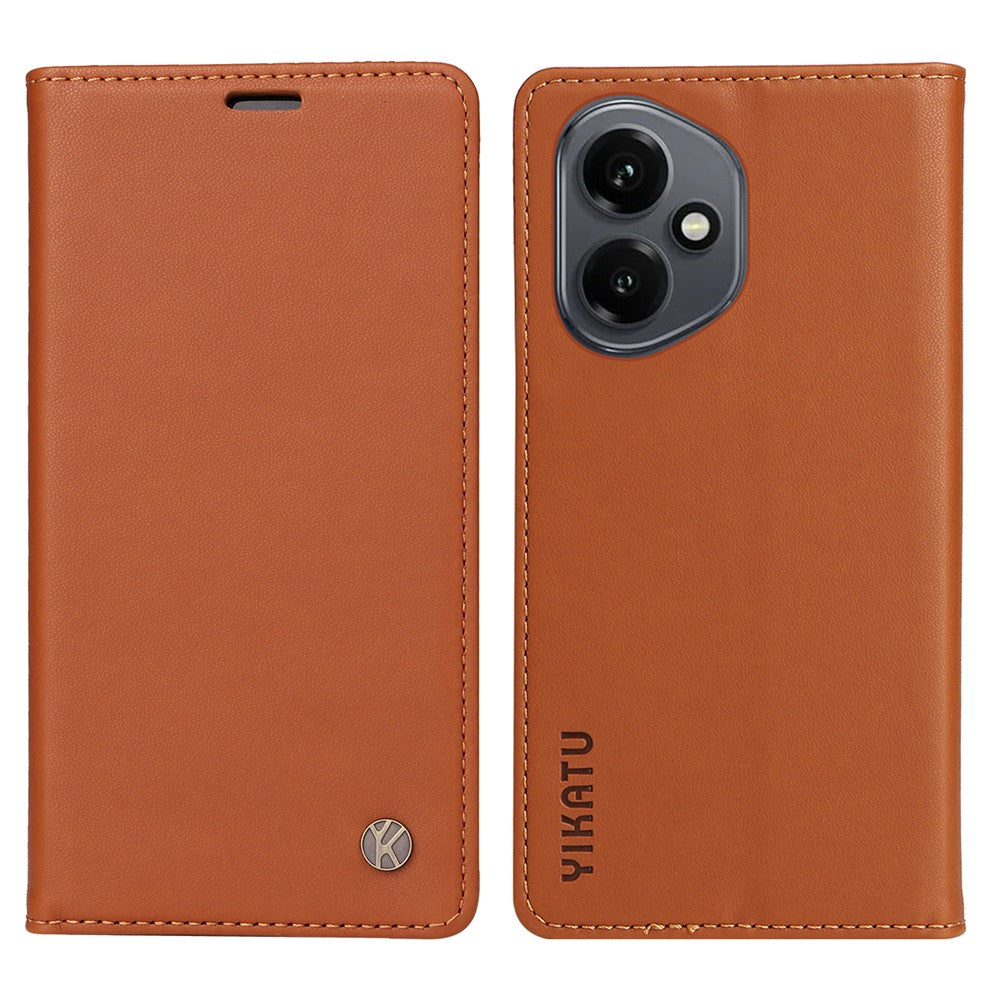 YIKATU For Honor 400 5G (Global) Phone Cases  Magnetic Closure PU Leather Mobile Cover