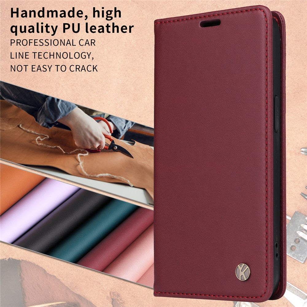 YIKATU For Honor 400 5G (Global) Phone Cases  Magnetic Closure PU Leather Mobile Cover