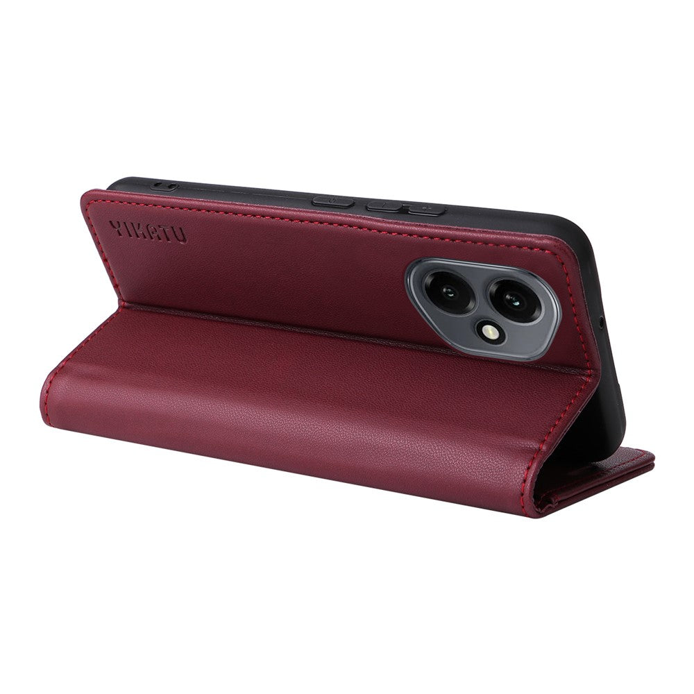 YIKATU For Honor 400 5G (Global) Phone Cases  Magnetic Closure PU Leather Mobile Cover