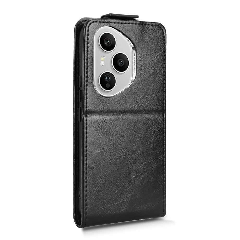 For Honor 400 Pro 5G (Global) Stand Case Magnetic Clasp Vertical Flip Leather Phone Cover with Card Holder
