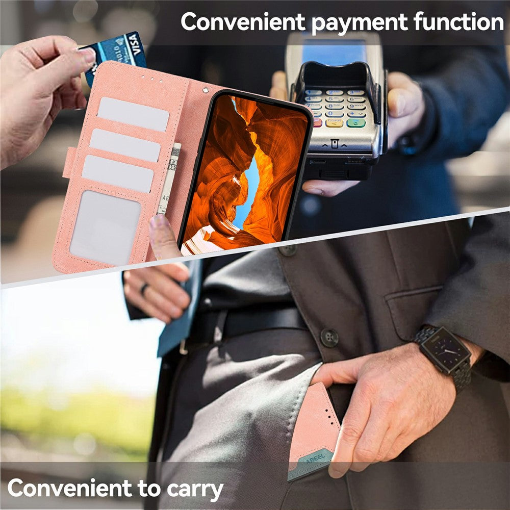 ABEEL For Honor 400 Pro 5G (Global) Case Color Splicing Leather Flip Phone Cover RFID Blocking