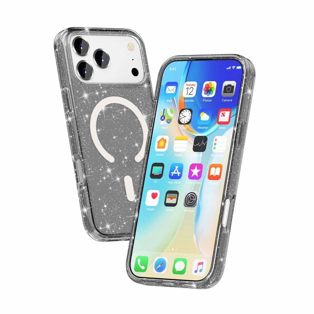 iPhone 17 Pro Max Glitter-Hülle – Magnetisch & funkelnd