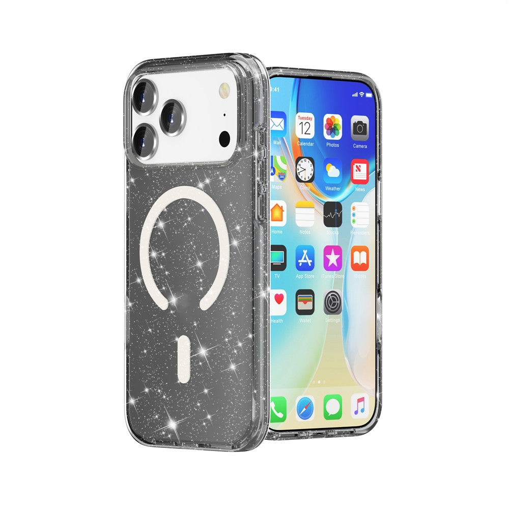 iPhone 17 Pro Max Glitter-Hülle – Magnetisch & funkelnd