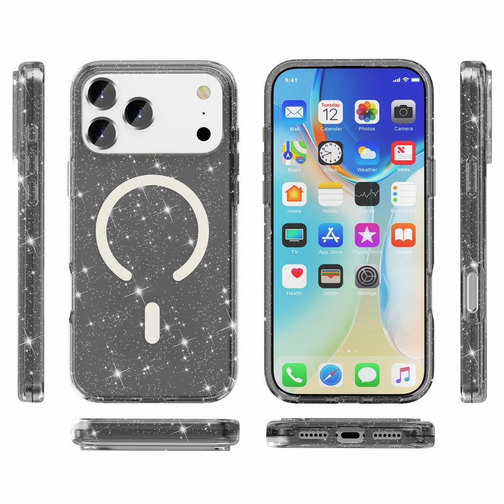 iPhone 17 Pro Max Glitter-Hülle – Magnetisch & funkelnd
