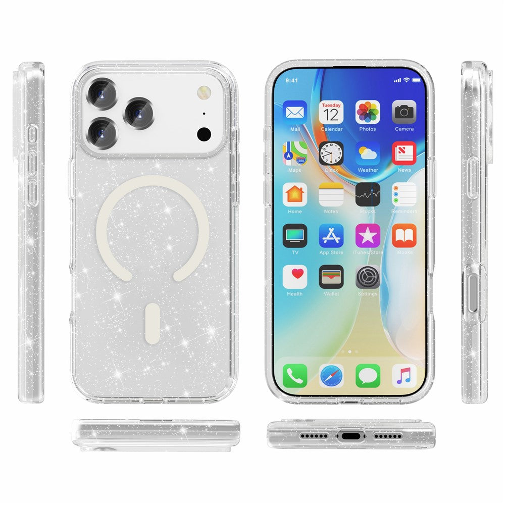iPhone 17 Pro Glitter-Hülle – Magnetisch & funkelnd